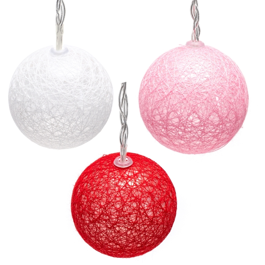 Aigostar - LED Lichterkette 10xLED/3xAA 2m warmweiß