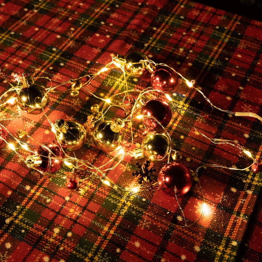 Aigostar - LED-Lichterkette 20xLED/3xAA 2m warmweiß