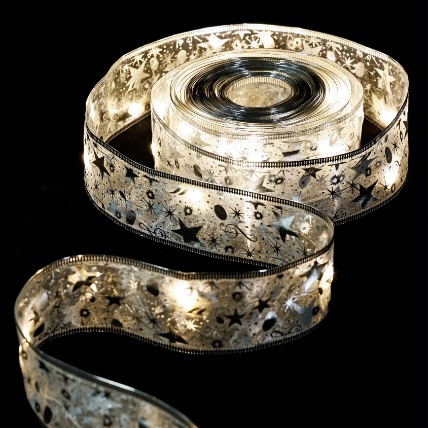 Aigostar - LED  Lichterkette 20xLED/3xAA 2 m warmweiß silber