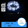 Aigostar - LED Lichterkette 40xLED/2x3V 4m kaltweiß
