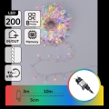 Aigostar - LED-Lichterkette für den Außenbereich, 200 LEDs / 8 Funktionen, 13 m, IP44, mehrfarbig