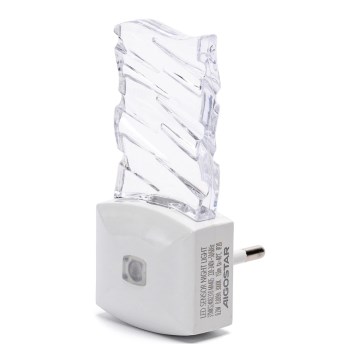 Aigostar - LED Luce notturna con sensore crepuscolare LED/0,2W/230V 3000K