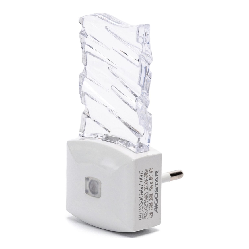 Aigostar - LED Luce notturna con sensore crepuscolare LED/0,2W/230V 3000K