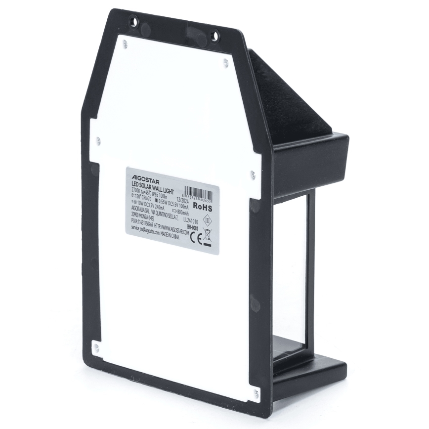 Aigostar - LED Luminaire solaire LED/10 W/3,7 V 800 mAh IP65