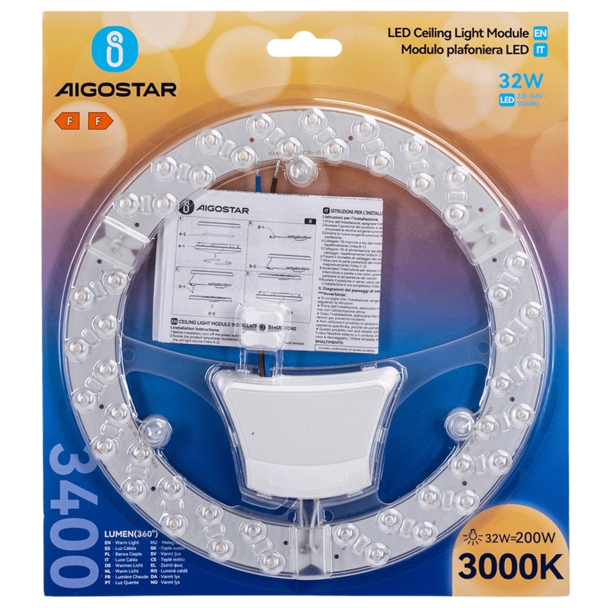 Aigostar - LED-Magnetmodul 32W/230V 3000K