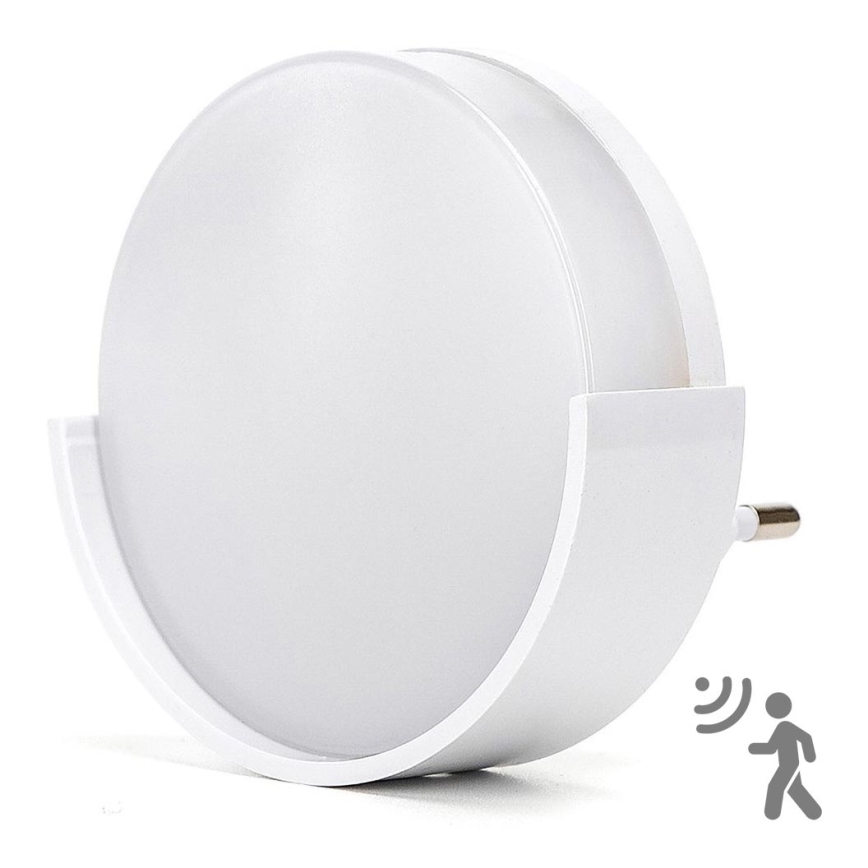 Aigostar - LED-Nachtleuchte mit Dämmerungssensor LED/1W/230V 6500K rund