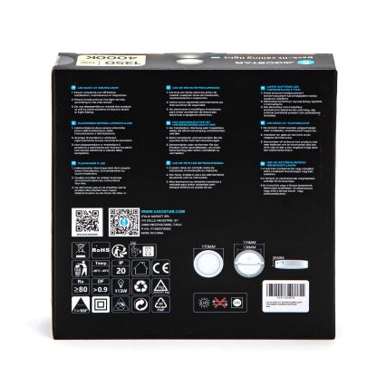 Aigostar - LED Plafoniera LED/12W/230V diametro 17,4 cm 4000K bianco