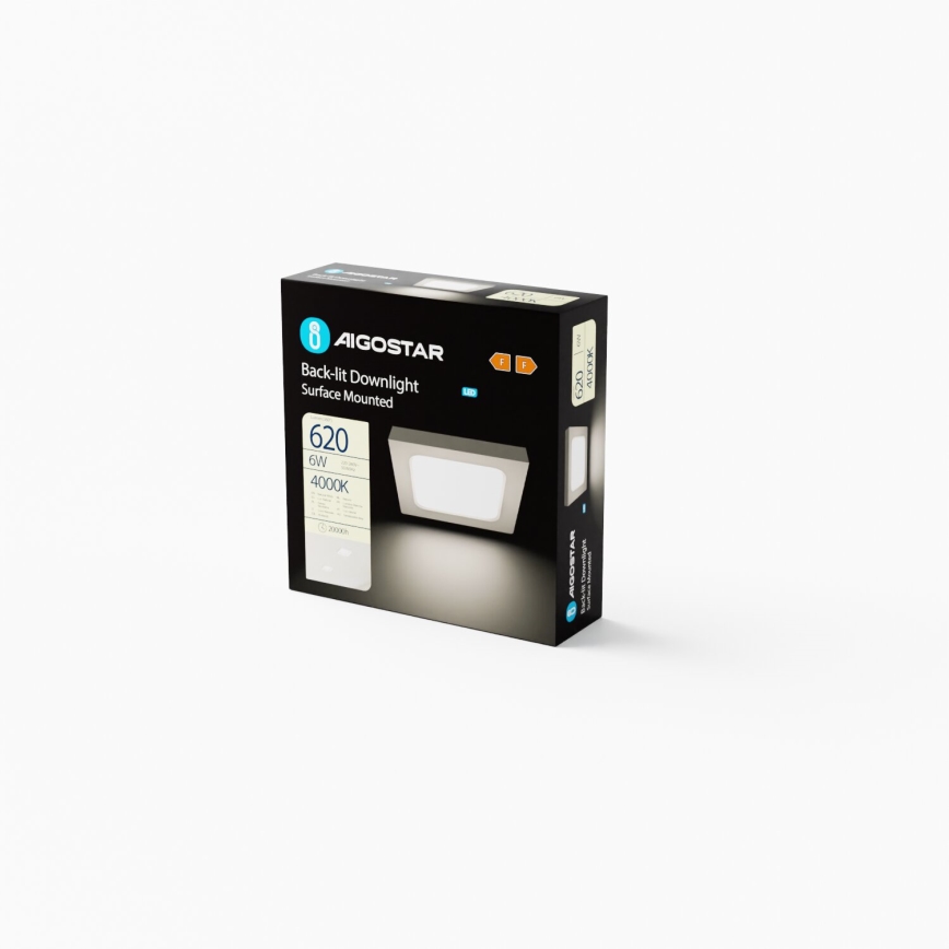 Aigostar - LED Plafoniera LED/6W/230V 12,2x12,2 cm 4000K bianco