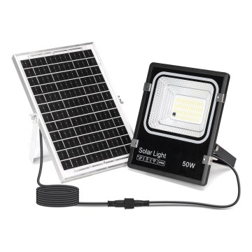 Aigostar - LED Proiettore solare dimmerabile LED/50W/3,2V 1200mAh 3000K/4000K/6500K IP66 + telecomando