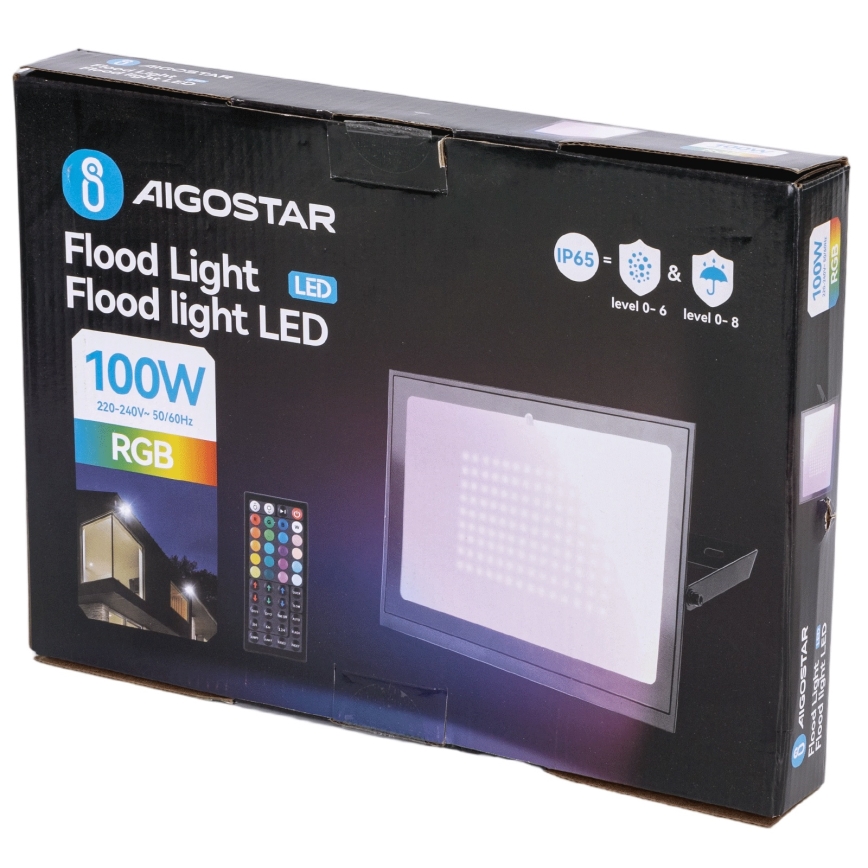 Aigostar - LED RGB dimmbarer Reflektor LED/100W/230V IP65 + Fernbedienung