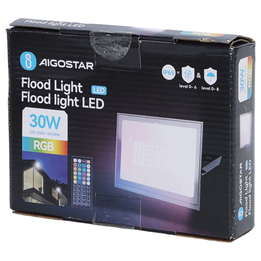 Aigostar - Dimmbarer RGB-LED-Strahler LED/30W/230V IP65 + Fernbedienung