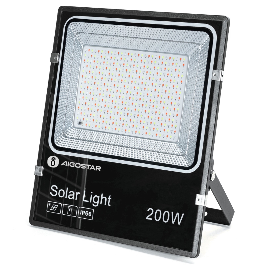 Aigostar - LED RGB Faro solare dimmerabile LED/200W/3,2V IP66 + telecomando