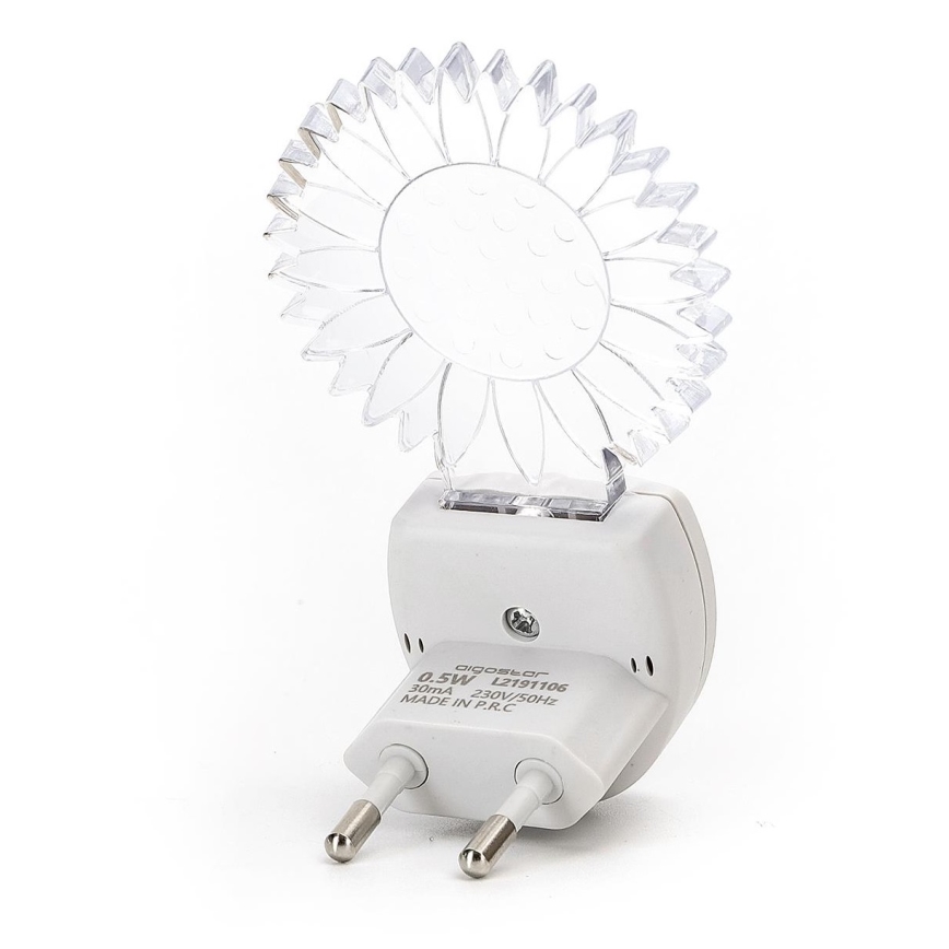 Aigostar - LED RGB Luce notturna con sensore LED/0,5W/230V sun