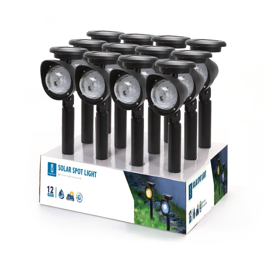 Aigostar - LED-RGB-Solarleuchte LED/400mAh IP44