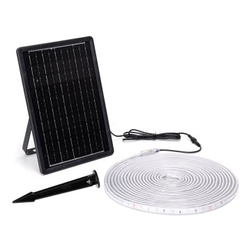 Aigostar - LED RGB Striscia solare dimmerabile LED/10W/3,2V 10 m IP65 + telecomando