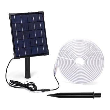 Aigostar - LED RGB Striscia solare dimmerabile LED/5W/3,2V 5+2m IP65 + telecomando