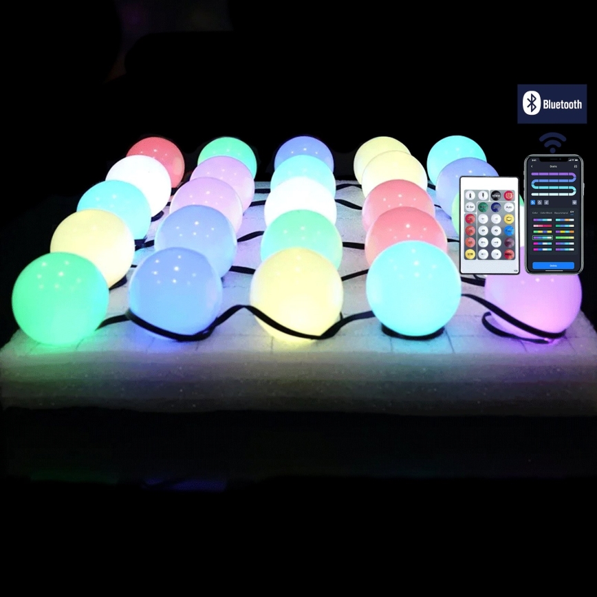 Aigostar - LED RGBIC Catena luminosa decorativa 25xLED/5W/USB 10 m multicolore