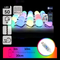 Aigostar - LED RGBIC Lichterkette 25xLED/5W/USB 10 m mehrfarbig