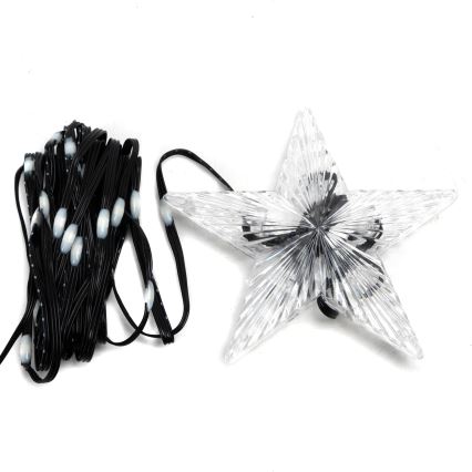 Aigostar - LED RGBICW Outdoor-Weihnachts-Lichterkette 50 LEDs 5 m IP44 + Fernbedienung