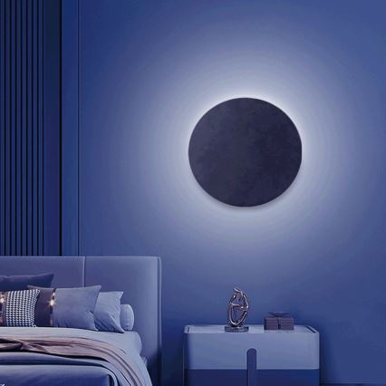 Aigostar - LED RGBW Dimmbare Wandleuchte MESH Smart LED/12W/230V 2700-6500K schwarz + Fernbedienung