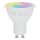 Aigostar - LED RGBW dimmbares GU10-Leuchtmittel, 4,8 W / 230 V, 3000 K + Fernbedienung
