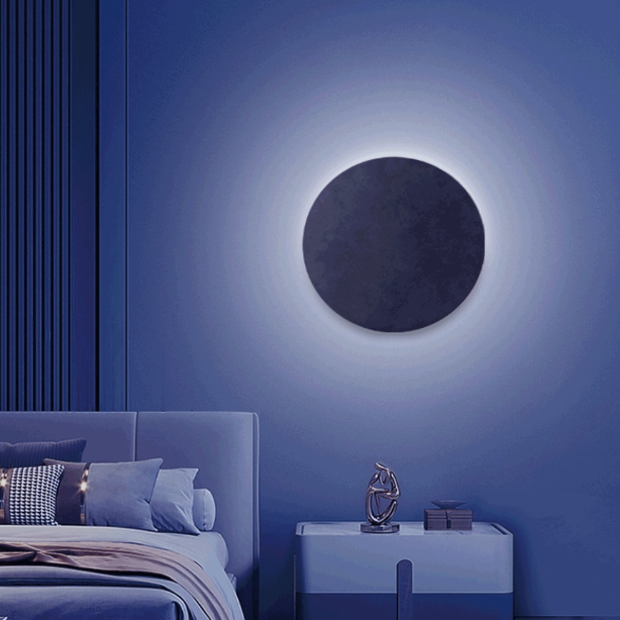 Aigostar - LED RGBW Applique dimmerabile MESH Smart LED/12W/230V 2700-6500K nero + telecomando