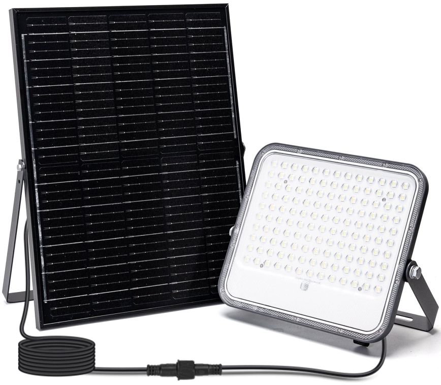 Aigostar - LED RGBW Faro solare dimmerabile LED/200W/3,4V IP66 + telecomando