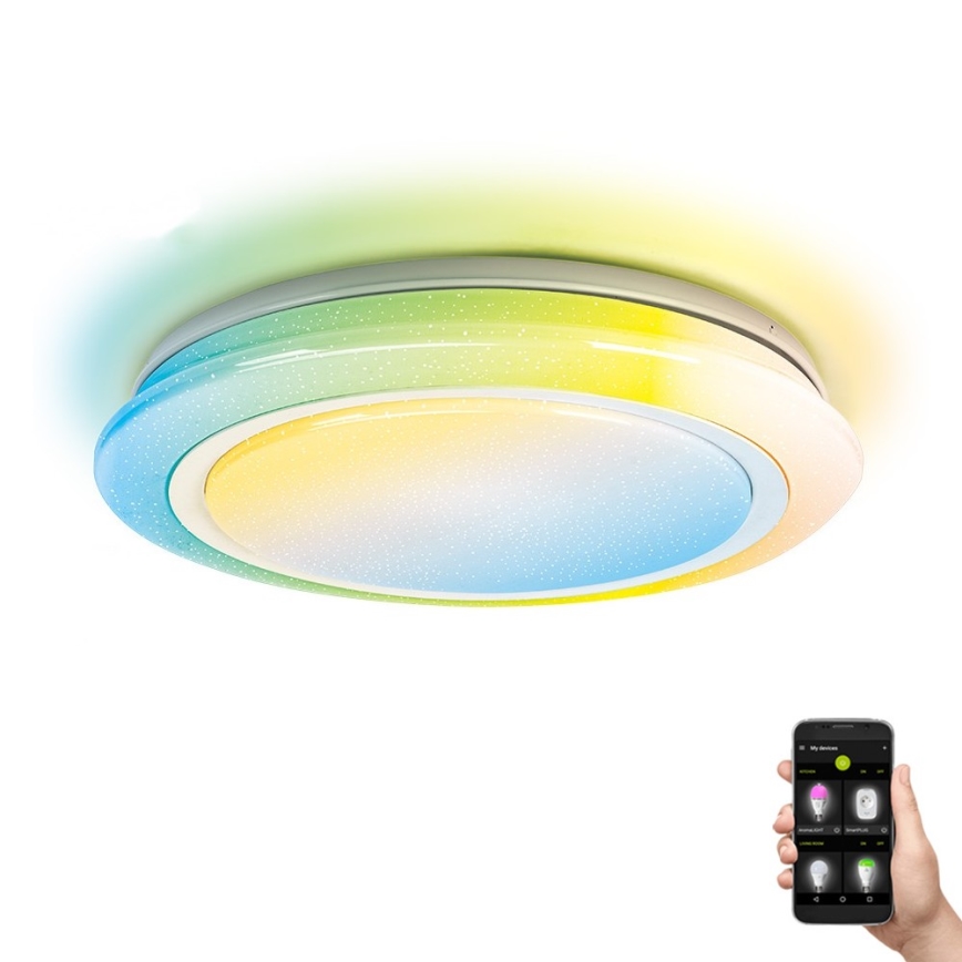 Aigostar - LED RGBW Lampada da bagno dimmerabile LED/27W/230V 40 cm Wi-Fi IP44