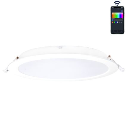 Aigostar - LED RGBW Lampada da incasso dimmerabile per bagni MESH Smart LED/18W/230V 2700-6500K IP44