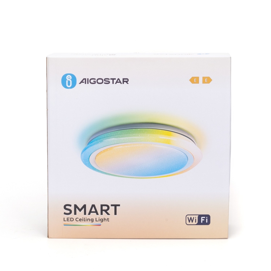 Aigostar - LED RGBW Lampada da bagno dimmerabile LED/27W/230V 40 cm Wi-Fi IP44