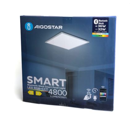 Aigostar - LED RGBW Pannello dimmerabile fisso MESH LED/36W/230V 60x60 cm