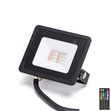 Aigostar - LED RGBW projecteur dimmable LED/10W/230V IP65 + télécommande