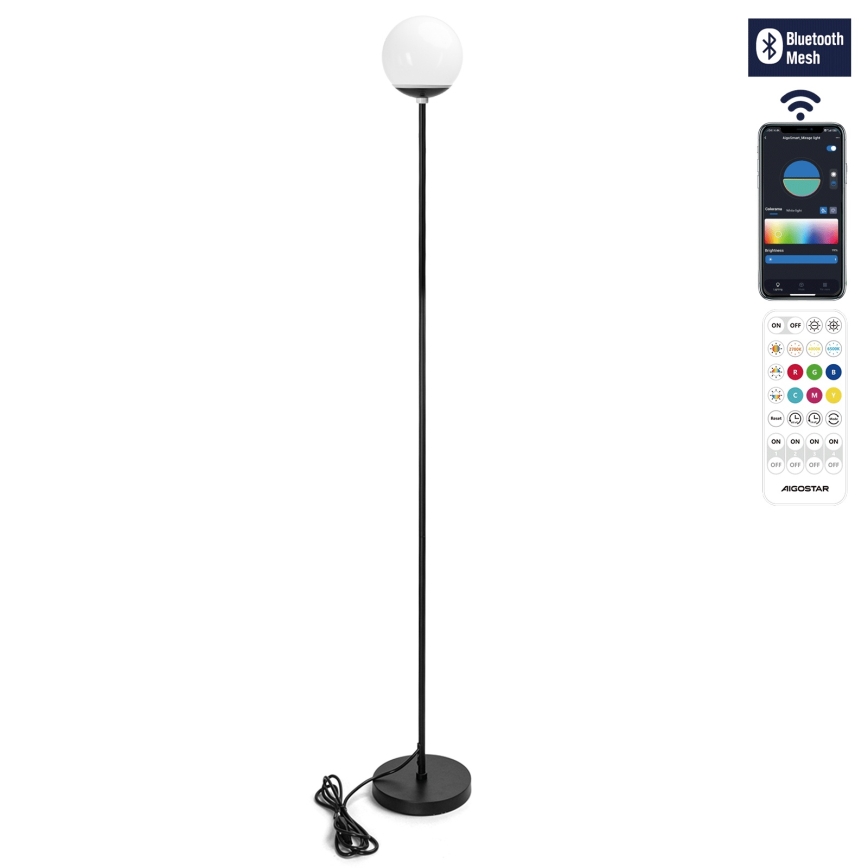 Aigostar - Dimmbare LED RGBW-Stehleuchte MESH LED/8W/230V + Fernbedienung