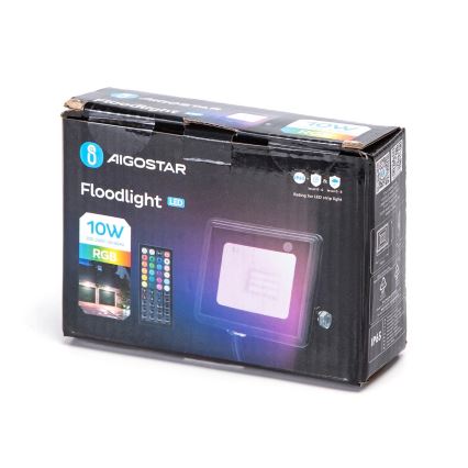 Aigostar - LED RGBW dimmbarer Strahler LED/10W/230V IP65 + Fernbedienung