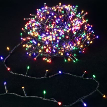 Aigostar - Catena luminosa natalizia LED RGBY da esterno, 400 LED, 8 funzioni, 20 m, IP44