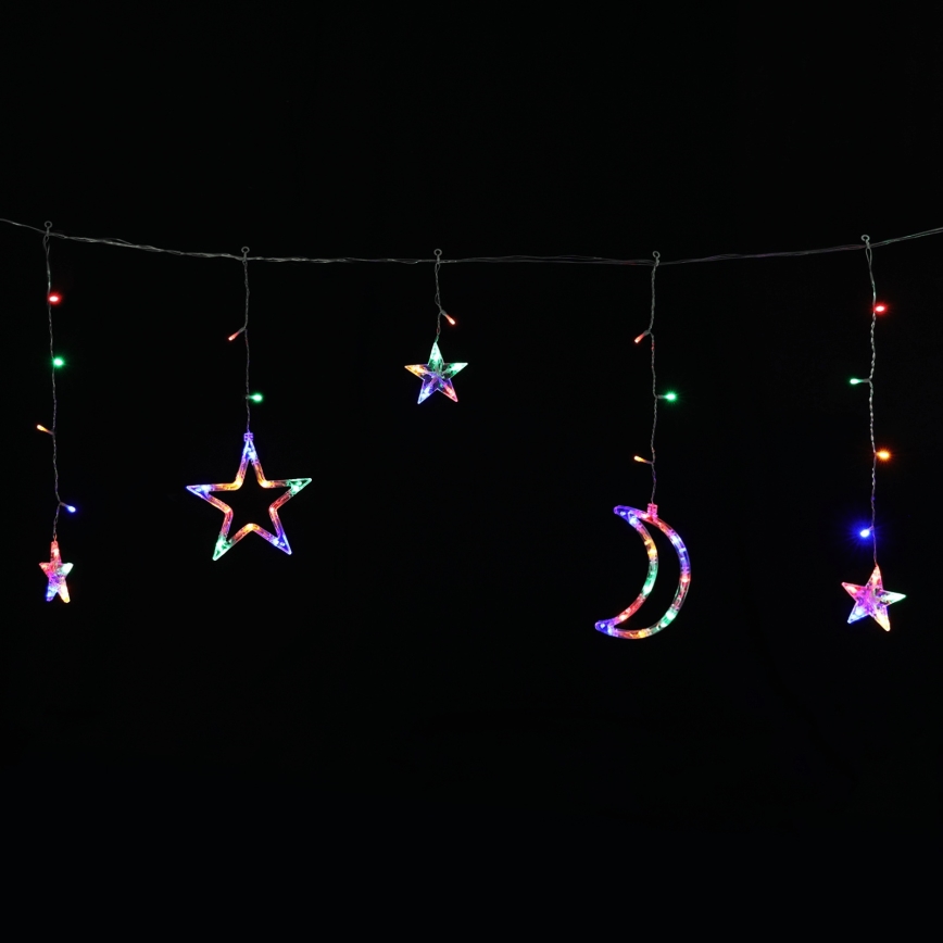 Aigostar - LED Solar Weihnachtskette 120xLED/8 Funktionen 3x0,6 m 500 mAh IP65 mehrfarbig