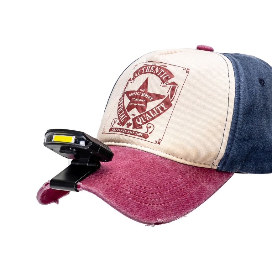Aigostar - LED Ricaricabile dimmerabile headlamp e senzorem LED/1,11W/3,7V