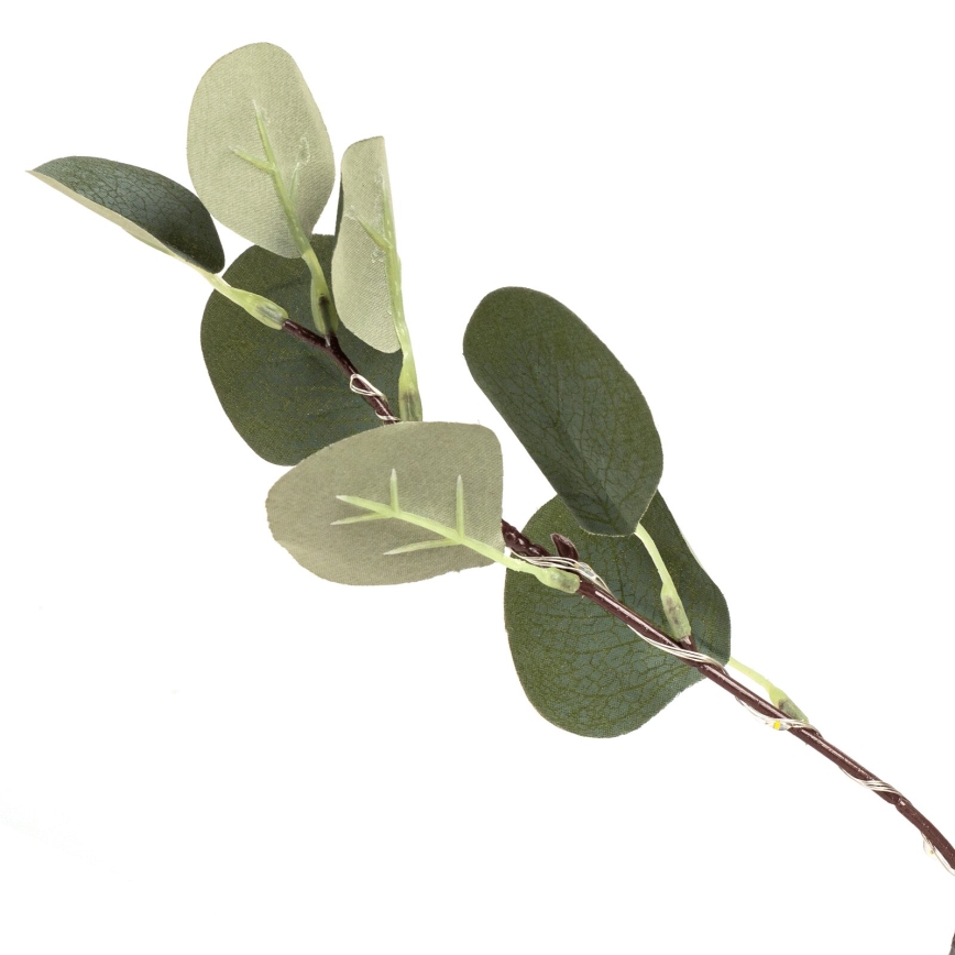 Aigostar - LED Solar-Dekoration 30xLED/2,6m IP65 300 mAh warmweiß Eukalyptus