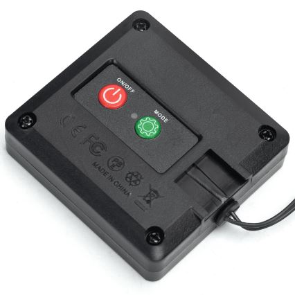 Aigostar - LED-Solar-Dekoration 148xLED/2x1,2m IP65 300 mAh warmweiß Eukalyptus