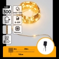 Aigostar - LED Solar-Weihnachts-Lichterkette, 300 LEDs, 8 Funktionen, 32 m, IP65, warmweiß, 1200 mAh