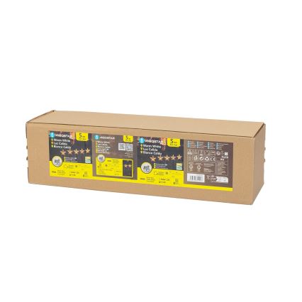 Aigostar - LED-Solar-Weihnachtsleuchte LED/0,054W/1,2V 1m IP65 warmweiβ