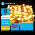 Aigostar - LED Solar Weihnachtslichterkette 100xLED/8 Funktionen 12m IP65 warmweiβ
