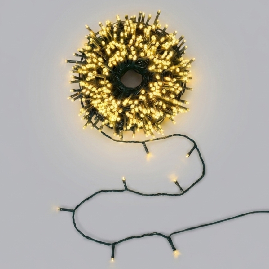 Aigostar - LED Solar-Weihnachtslichterkette 200xLED/8 Funktionen 22m IP65 warmweiß 800mAh