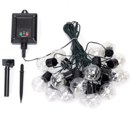 Aigostar - LED Solar-Weihnachtslichterkette 20xLED/8 Funktionen 11,5 m IP65 mehrfarbig
