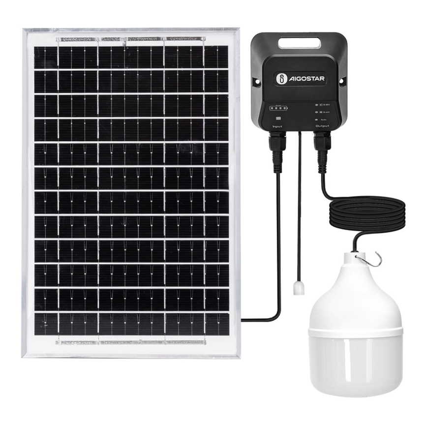 Aigostar - LED-Solarhängeleuchte LED/70W/12V 6000 mAh 6500K d 12 cm + Fernbedienung