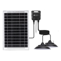 Aigostar - LED-Solarhängeleuchte mit Sensor 2xLED/35W/12V 6000 mAh 6500K d 15 cm + Fernbedienung