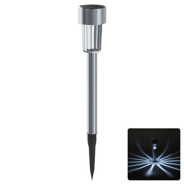 Aigostar - LED-Solarlampe LED/2V IP44 40 mAh mattchrom