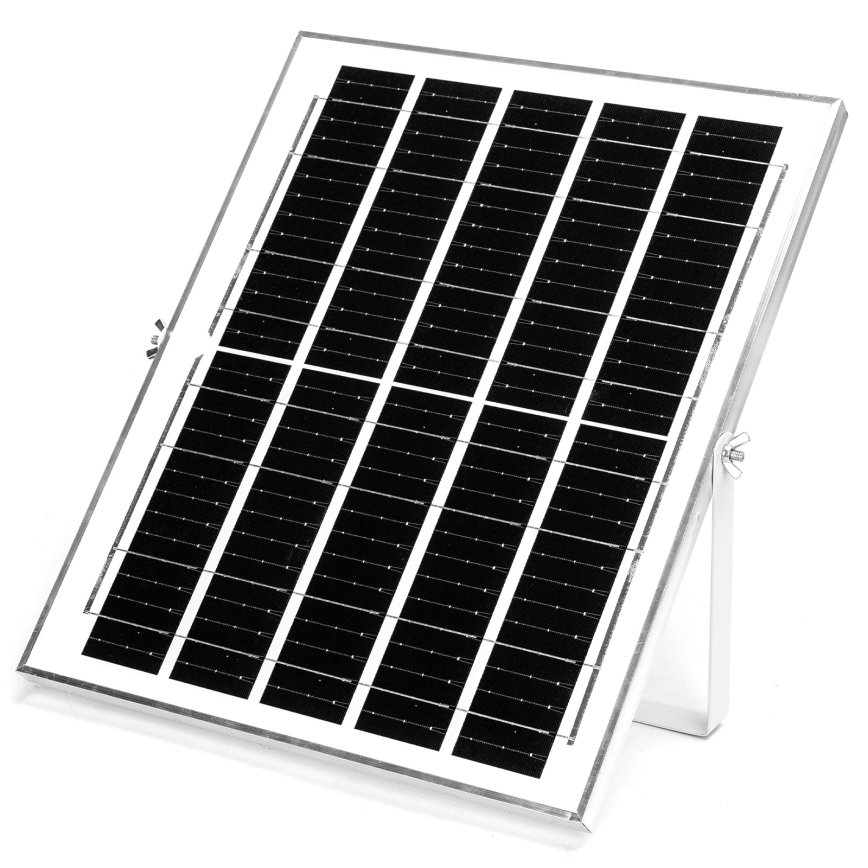 Aigostar - LED-Solarleuchte 2xLED/70W/12V 12000 mAh 6500K IP65 Ø 20,5 cm + Fernbedienung