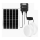 Aigostar - LED-Solarleuchte 2xLED/70W/12V 12000 mAh 6500K IP65 Ø 20,5 cm + Fernbedienung