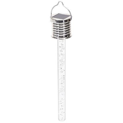 Aigostar - LED-Solarleuchte LED/0,006W/1,2V Chrom 2700K IP44